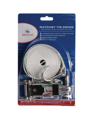 Cinghia + Cricco Acciaio Inox Cinghia 25mm - 6