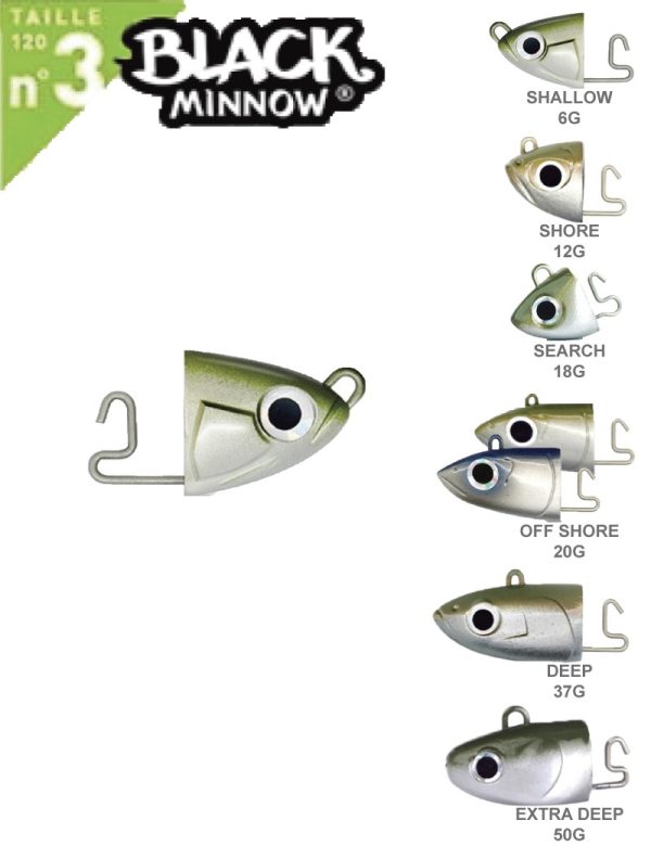 Black Minnow Testine Piombate N° 3