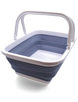 Secchio in Silicone Pieghevole Rettangolare