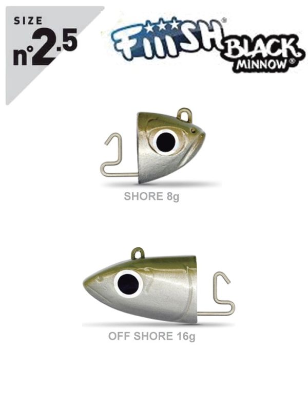 Black Minnow Testine Piombate N° 2.5