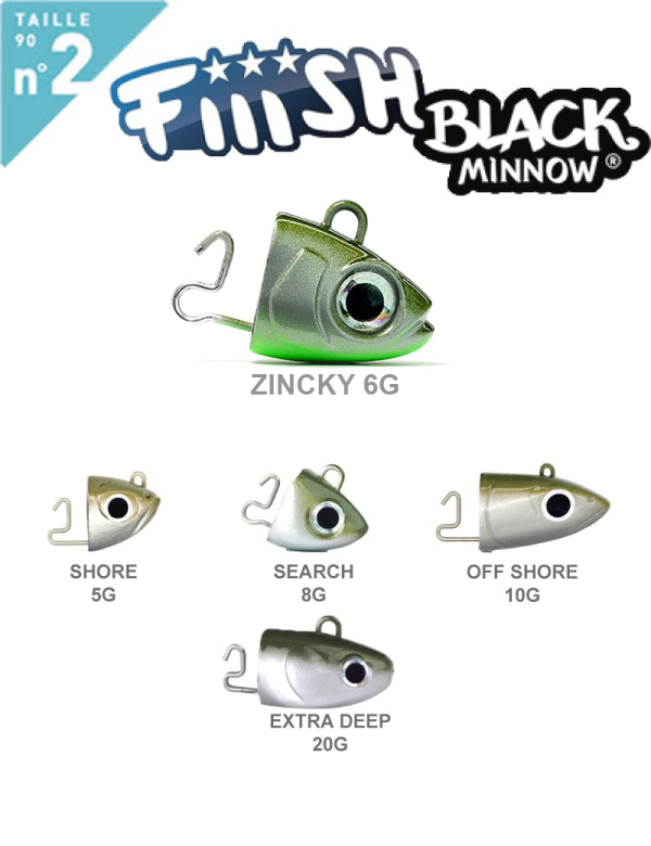 Black Minnow Testine Piombate N° 2