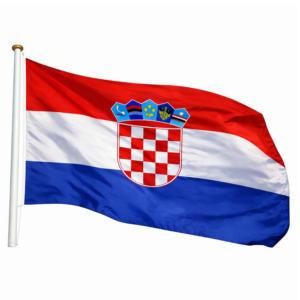 Bandiera Croazia Sventolante Alta Qualità