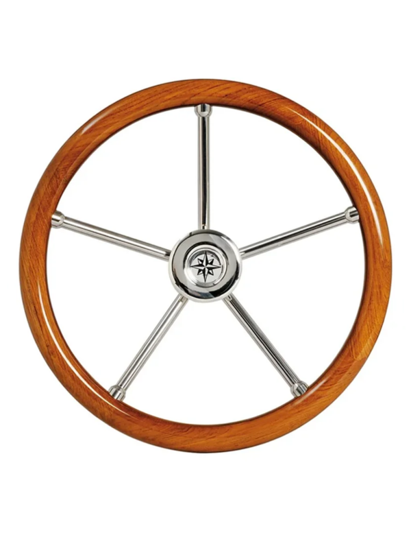 Volante Corona In Crema Da 350 Mm – Ricambio Stile Classico, Pezzo Unico Osculati