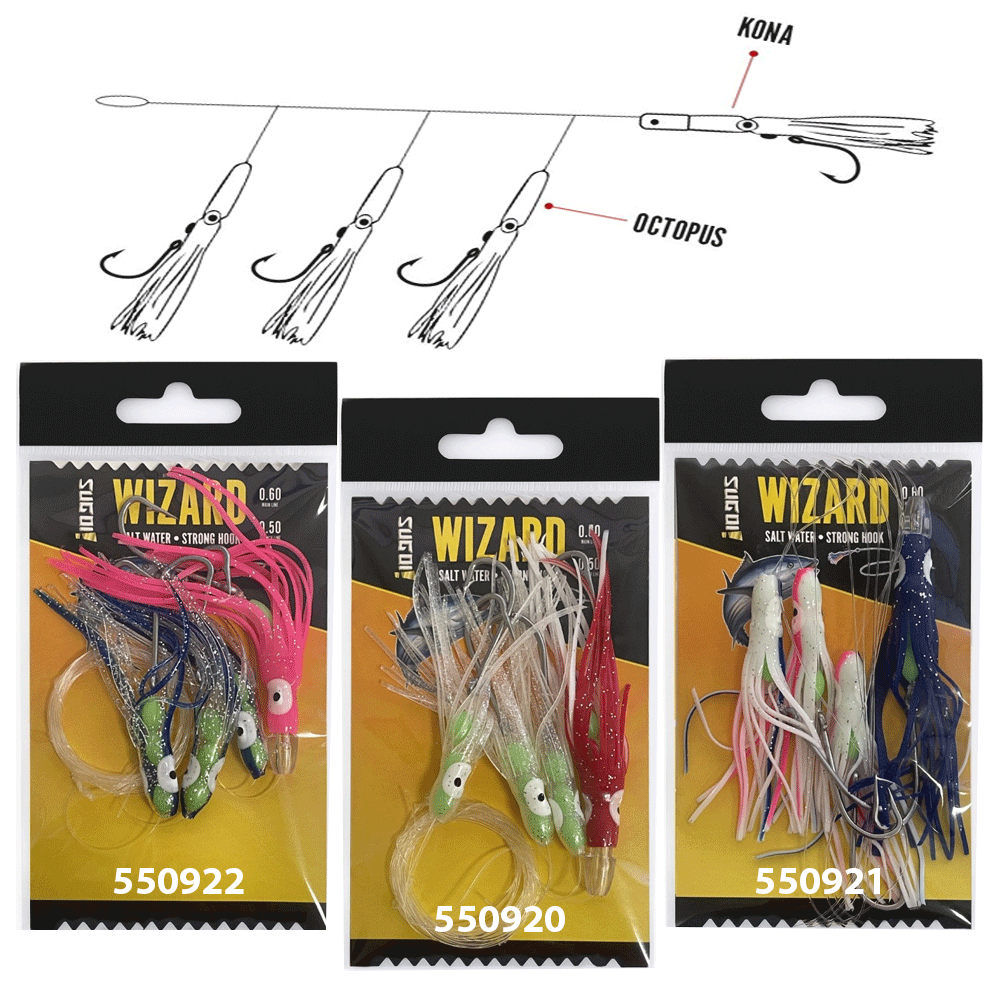 Sugoi Wizard Filosa per la Traina Octopus e Jet Head