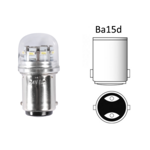 Lampadina LED 12/24v BA15D Ø18mm