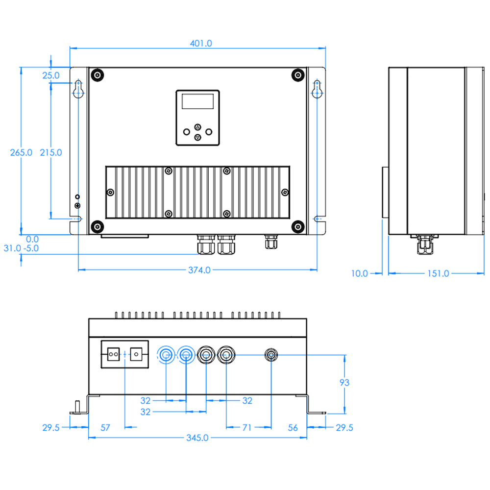 Victron 12v 70A 3 uscite Skylla-IP65 120-230v Caricabatterie - immagine 3