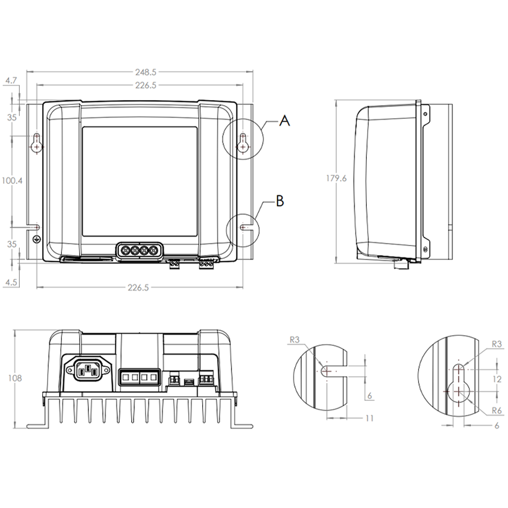 Victron 12v 30A 3 uscite IP43 Phoenix Smart Caricabatterie - immagine 2